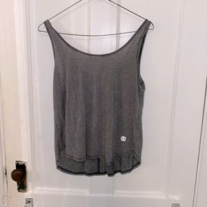 striped tank-top with crossed back